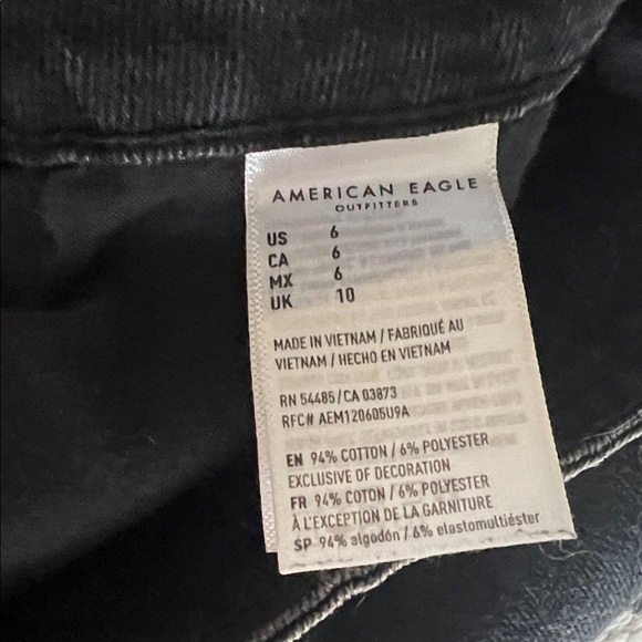 American Eagle Outfitters Charcoal Skirt with buttons- 6 - Picture 4 of 4